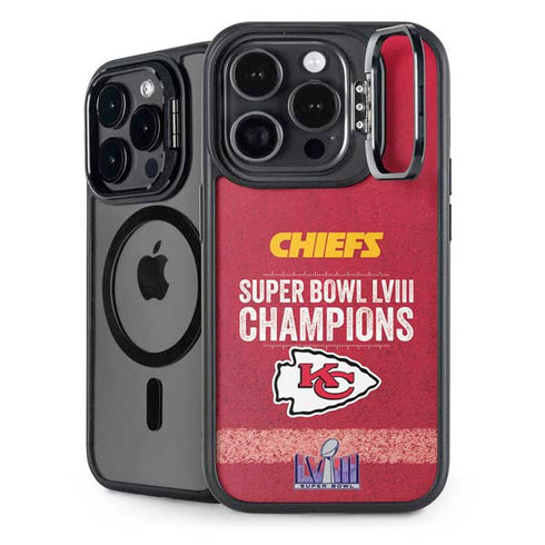 NFL Chiefs Super Bowl LVIII Champions iPhone 15 Pro Max Kickstand Case